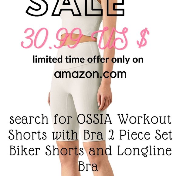 Women's Seamless Workout Shorts Set - Picture 1 of 3